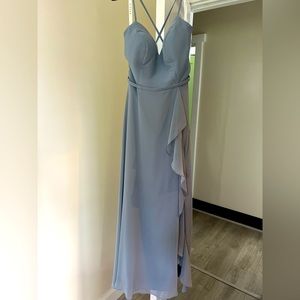 Azazie Dusty Blue Naeem